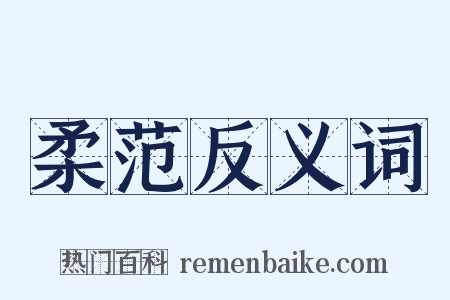 柔范反义词是什么意思的图片
